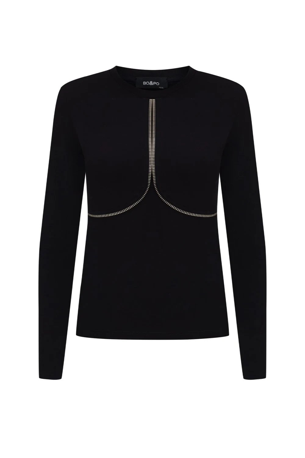 Bo&Po-Lotte Top Black-Top-1-Milagron.com