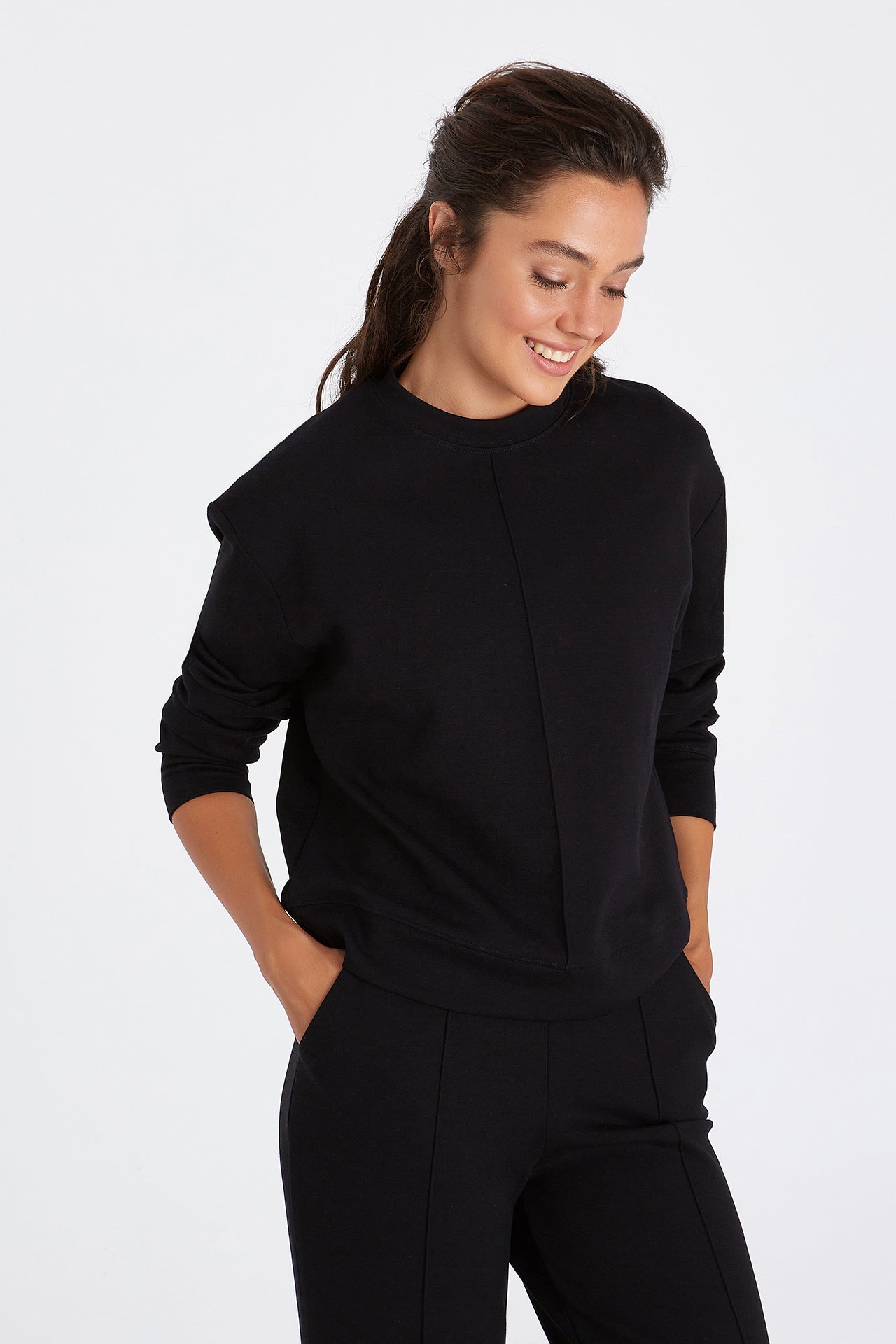 Boboist-Boboist Alisa Sweatshirt Alisa Dikiş Detaylı Sweatshirt-Sweatshirt-3-Milagron.com