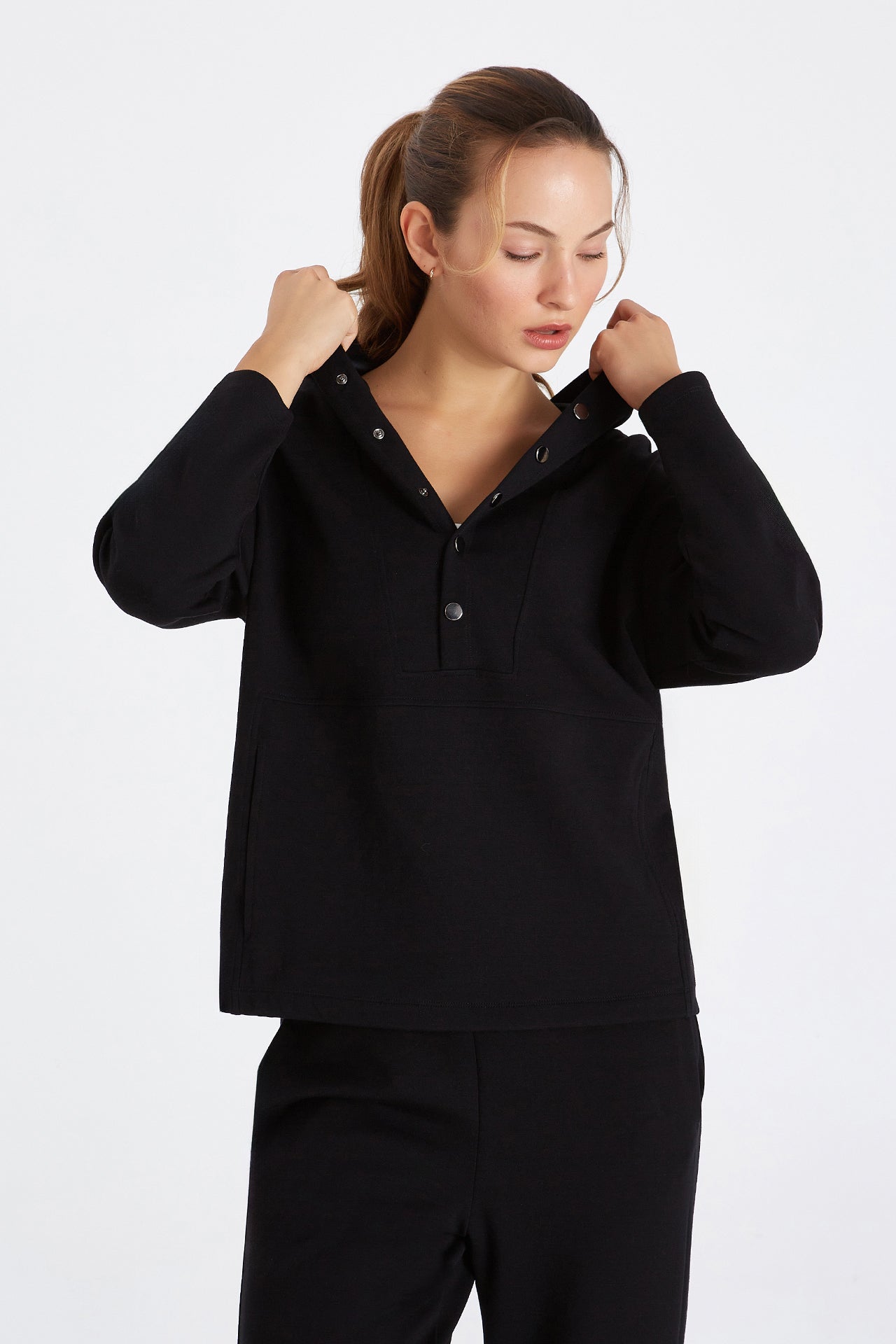 Boboist-Boboist Anna Sweatshirt Anna Kapüşonlu Sweatshirt-Sweatshirt-1-Milagron.com