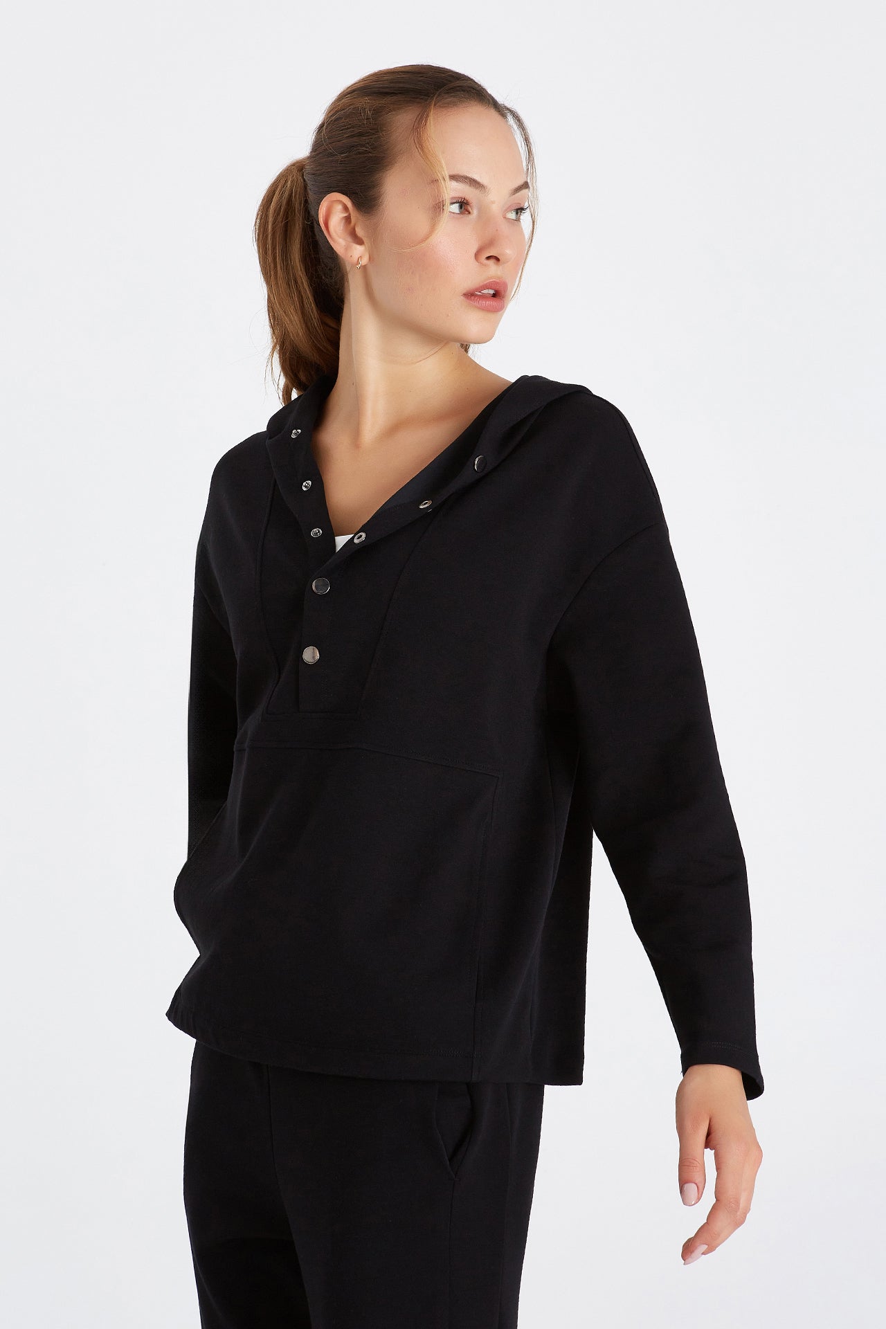 Boboist-Boboist Anna Sweatshirt Anna Kapüşonlu Sweatshirt-Sweatshirt-2-Milagron.com