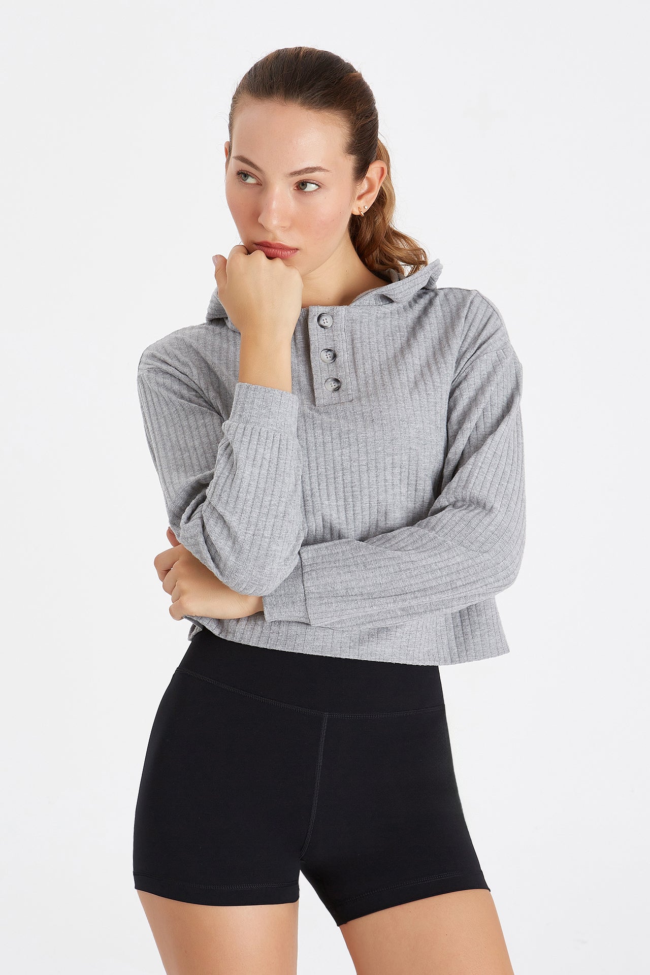 Boboist-Boboist Doris Sweatshirt Doris Düğme Detaylı Sweatshirt-Sweatshirt-4-Milagron.com