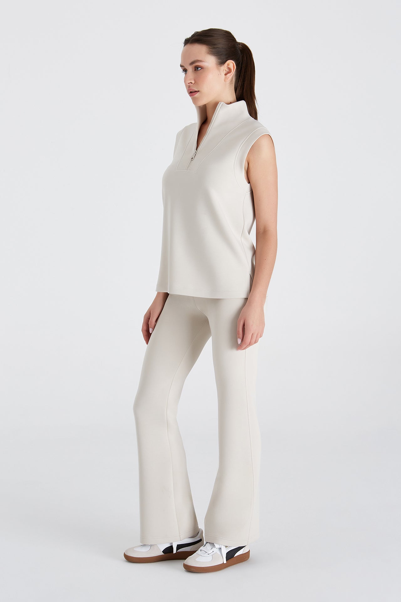 Boboist-Boboist Sabrina F.Sweatshirt Sabrina Fermuar Detaylı Yaka Sweatshirt-Sabrina F.Sweatshirt-3-Milagron.com