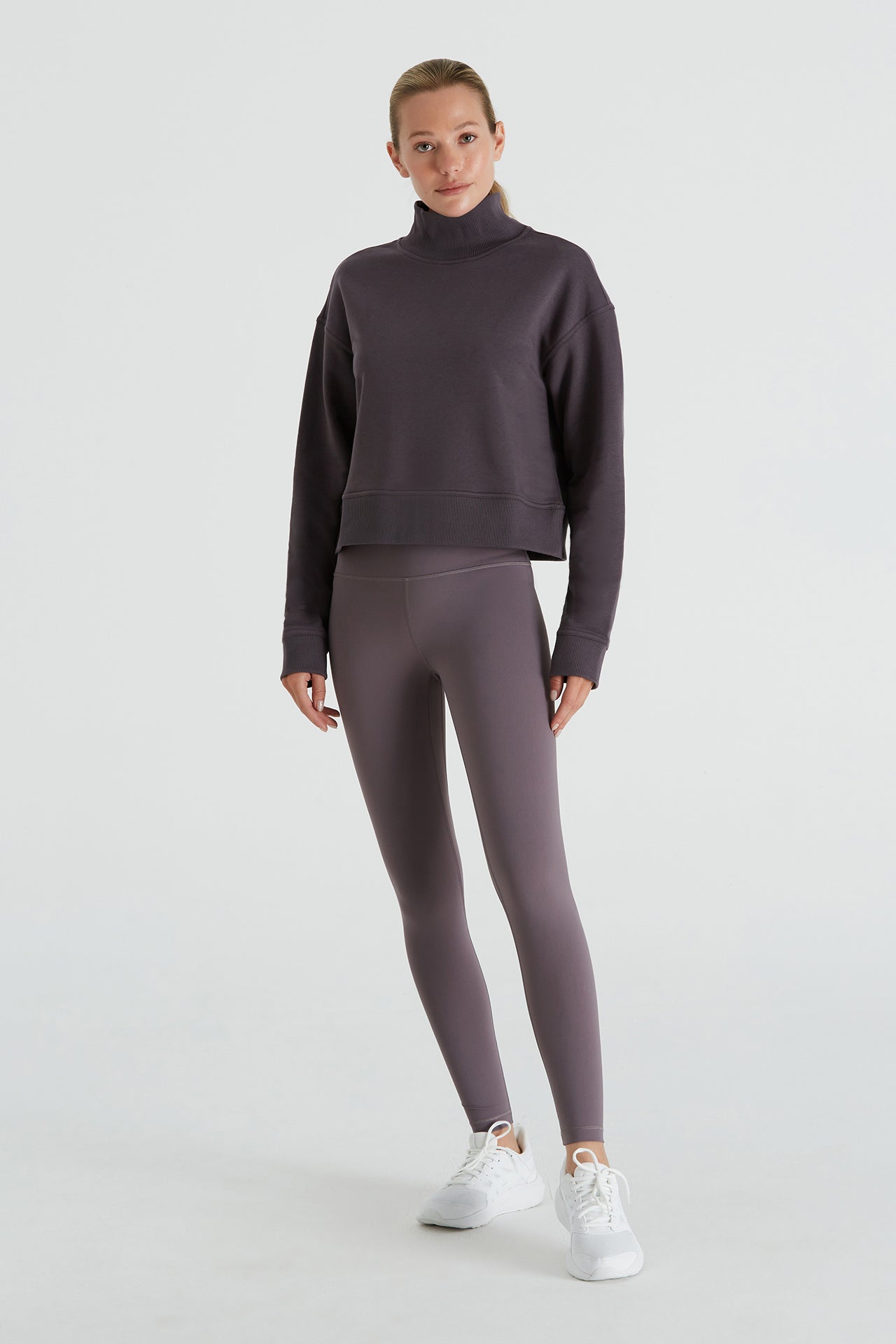 Boboist-Lori Sweatshirt Lori Dik Yaka Kısa Sweatshirt-Sweatshirts & Hoodies-3-Milagron.com