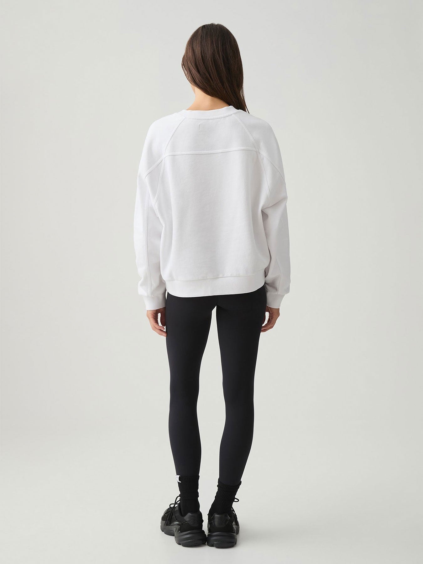 Body London-Body London Pamuklu Normal Kalıp Oversize Günlük Beyaz Sweatshirt-Sweatshirts & Hoodies-4-Milagron.com