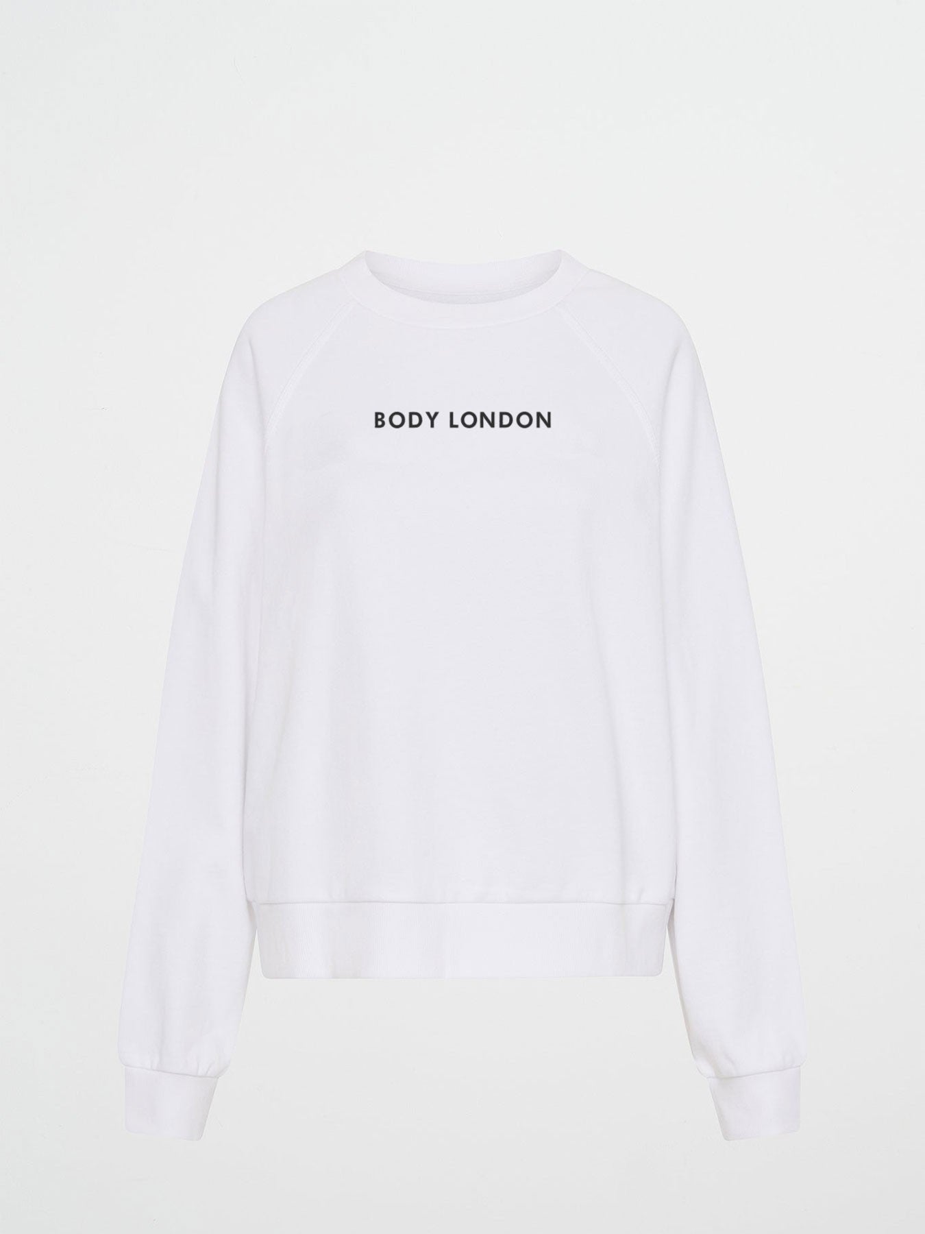 Body London-Body London Pamuklu Normal Kalıp Oversize Günlük Beyaz Sweatshirt-Sweatshirts & Hoodies-5-Milagron.com