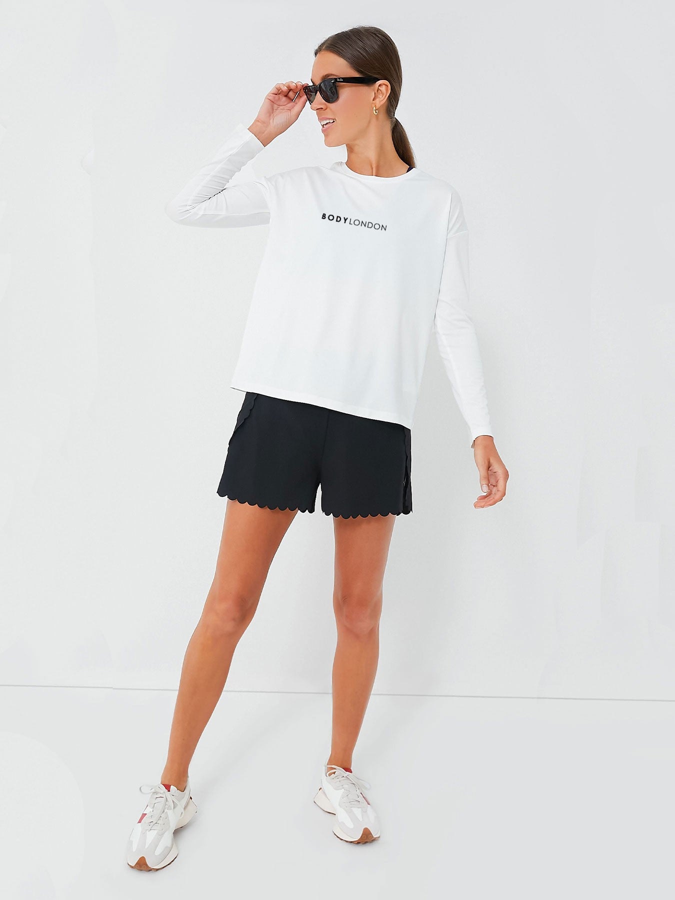 Body London-Siyah Taraklı Marisa Tenis Şortu-Şort-1-Milagron.com