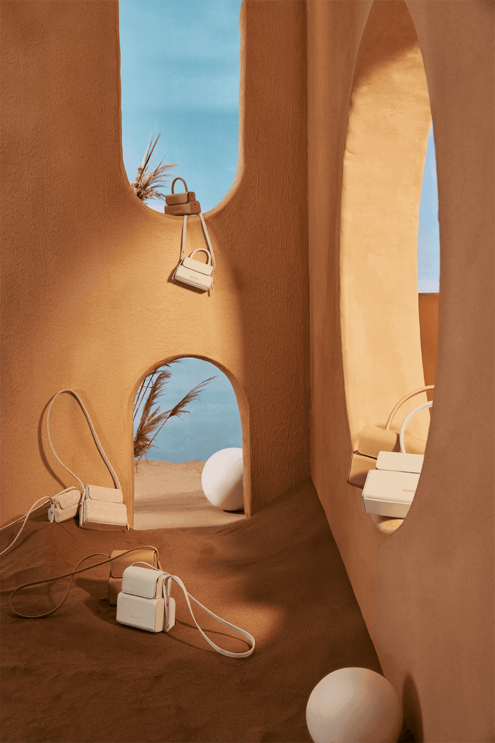 Bonabag-Midi Dualer Vanilla-Omuz Çantası-5-Milagron.com