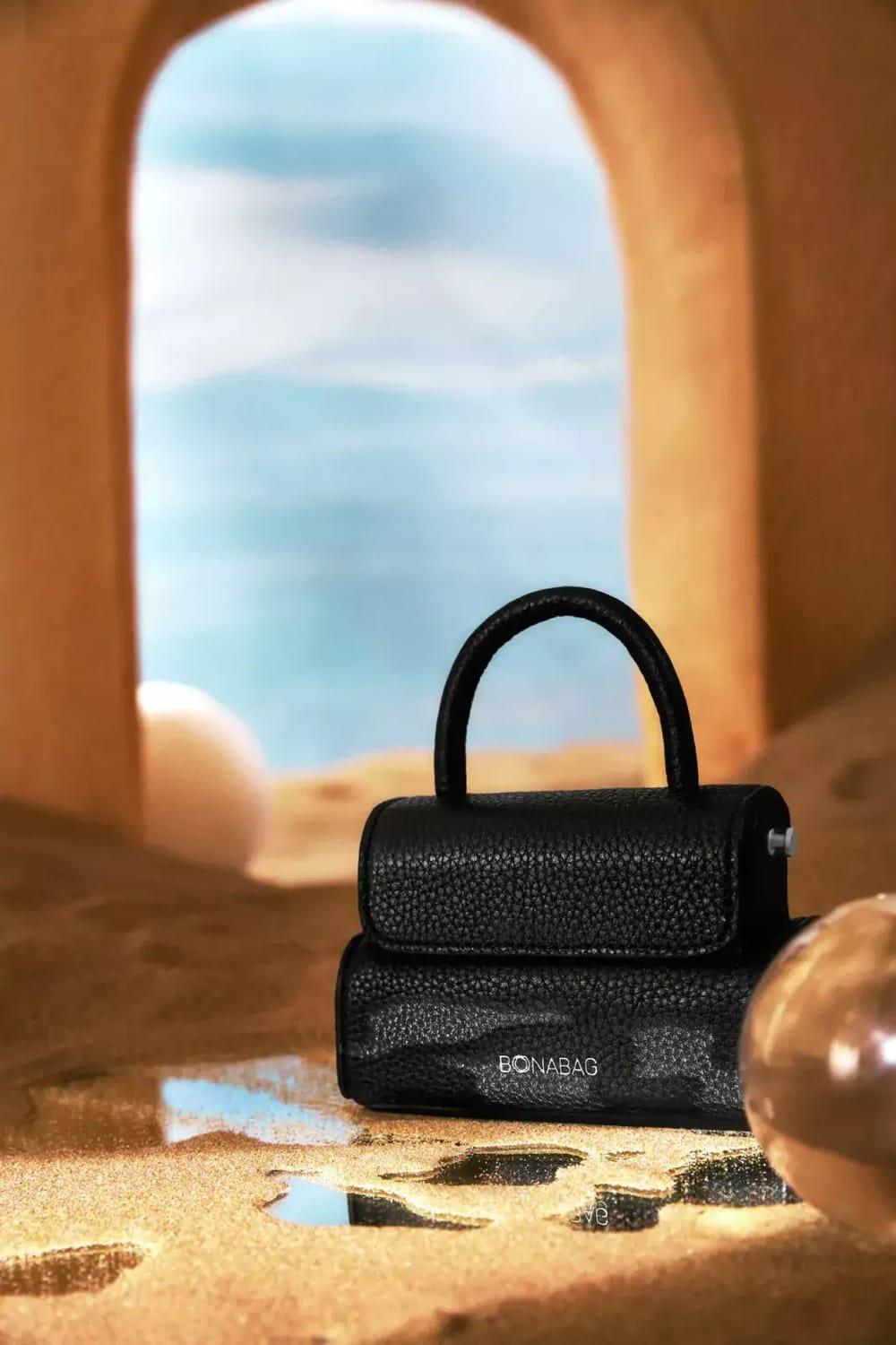 Bonabag-Mini Dualer Black-Omuz Çantası-7-Milagron.com