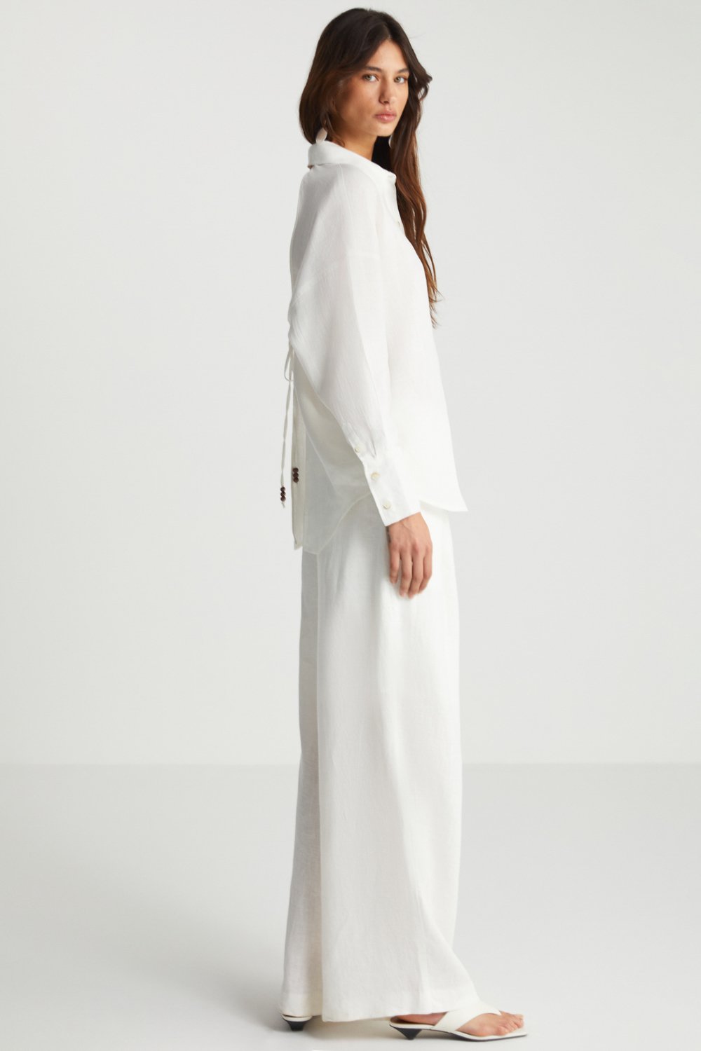 Boneqa Barcelona-Beyaz Keten Pantolon-Pantolon-3-Milagron.com