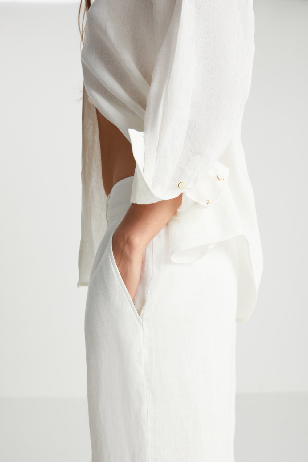 Boneqa Barcelona-Beyaz Keten Pantolon-Pantolon-5-Milagron.com