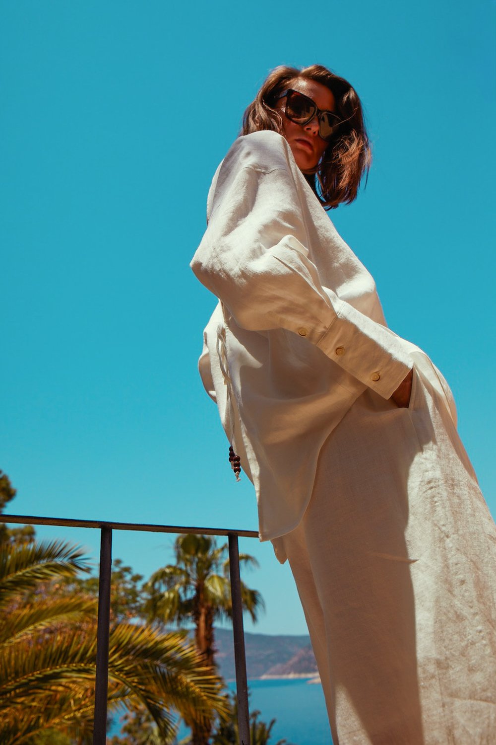 Boneqa Barcelona-Beyaz Keten Pantolon-Pantolon-6-Milagron.com