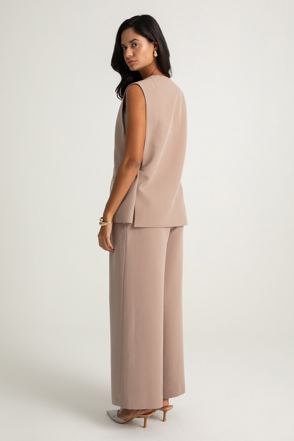 Boneqa Barcelona-Cep Detaylı Vizon Yelek-Yelek-4-Milagron.com