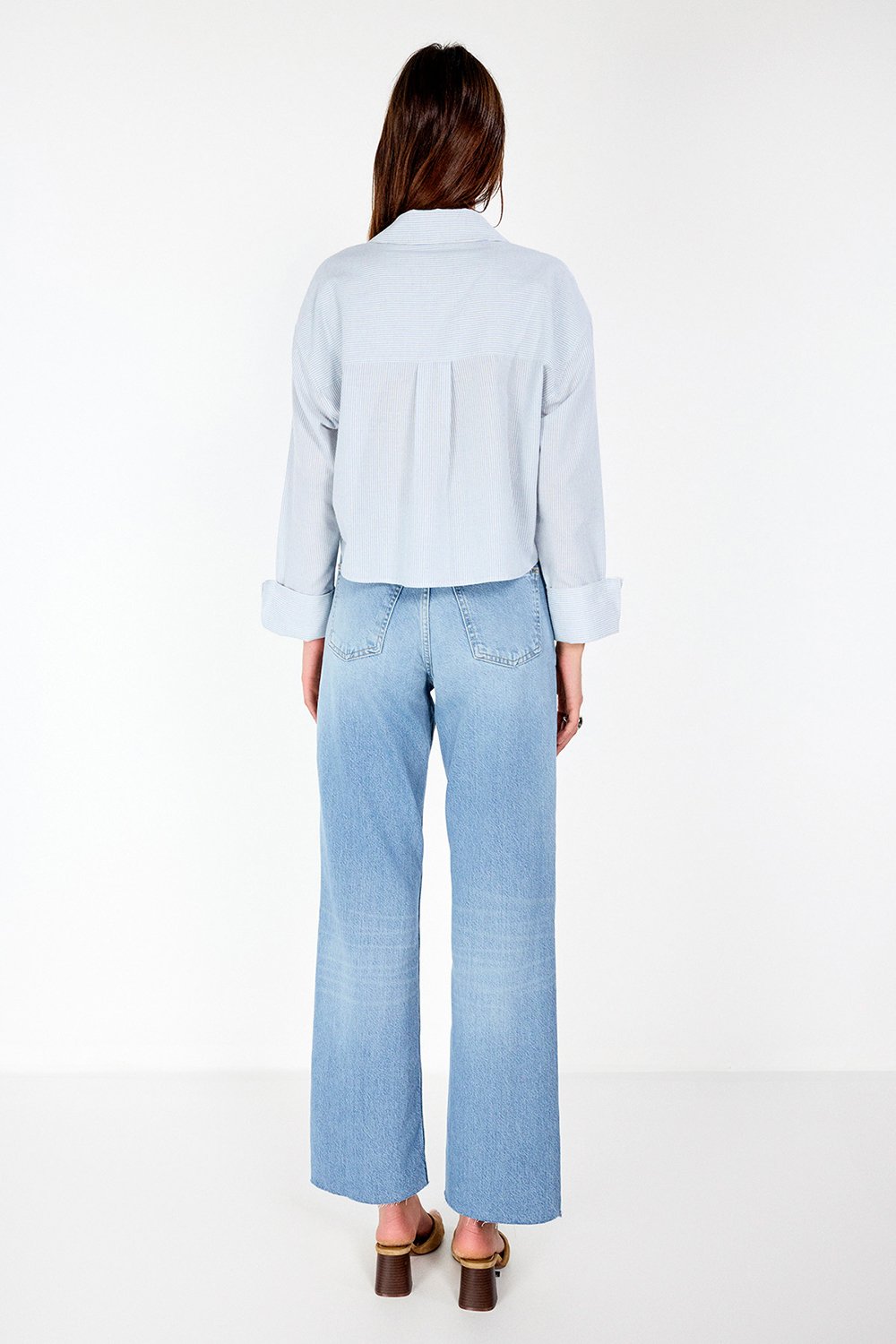 Boneqa Barcelona-Crop Çizgili Gömlek-Gömlek-5-Milagron.com