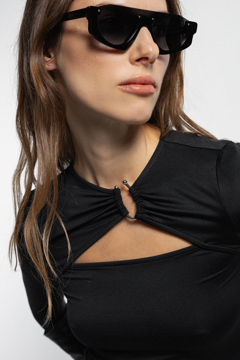 Boneqa Barcelona-Cut Out Detaylı Parti Elbise-Elbise-4-Milagron.com