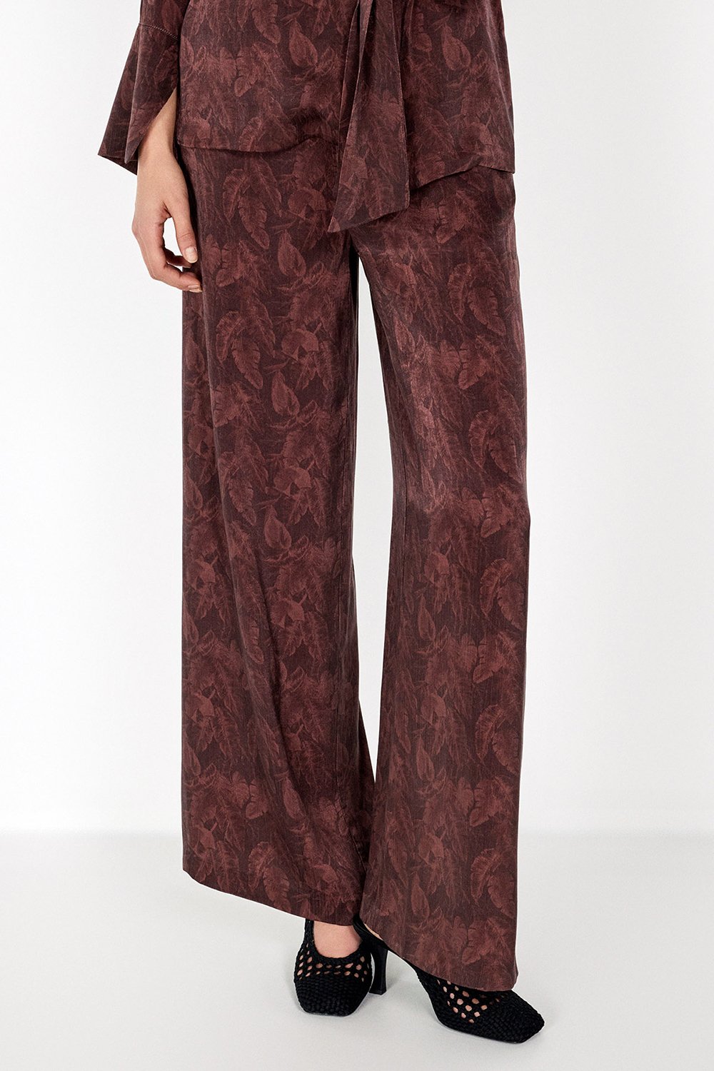 Boneqa Barcelona-Geniş Paça Desenli Pantolon-Pantolon-5-Milagron.com