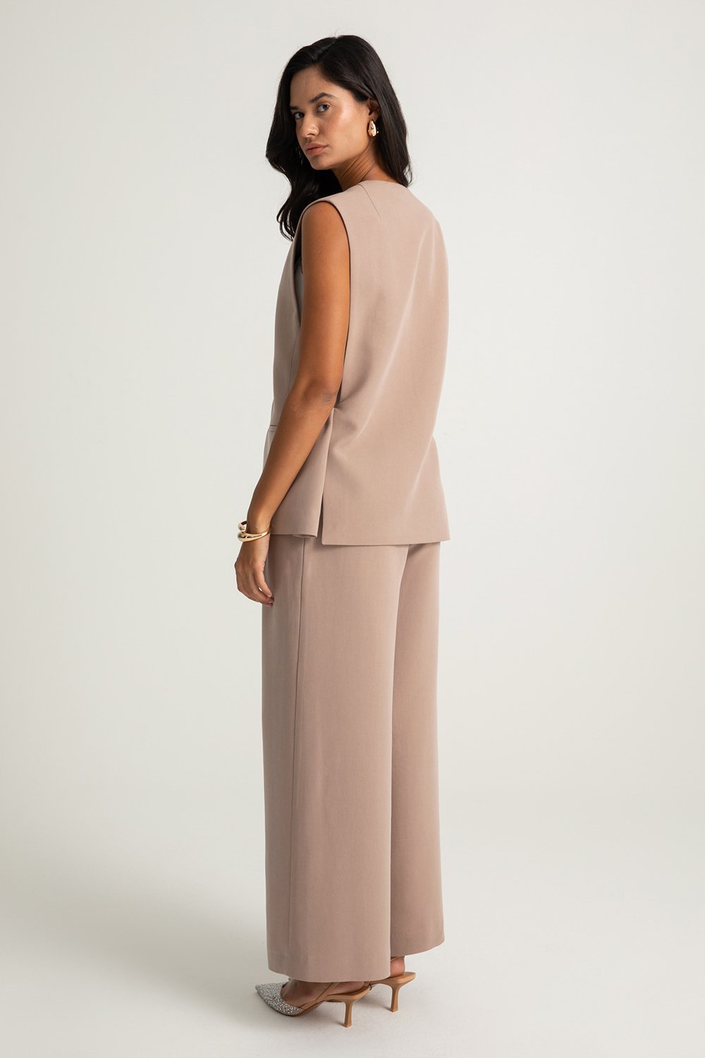 Boneqa Barcelona-Geniş Paça Pileli Pantolon-Pantolon-4-Milagron.com