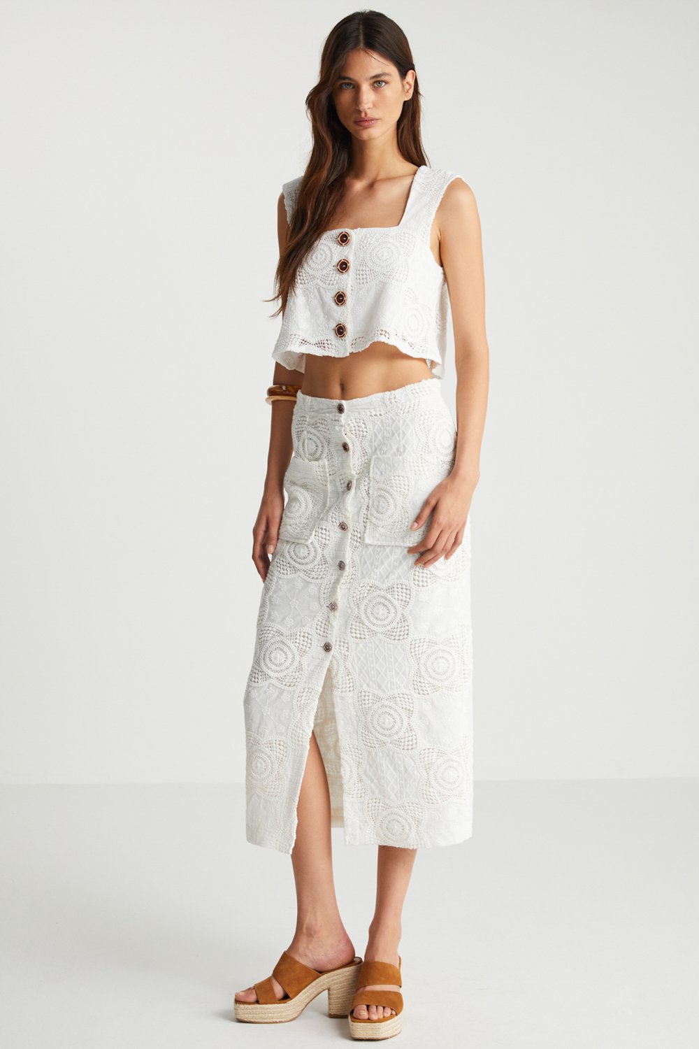 Boneqa Barcelona-Günlük Giyim Brode Etek-Etek-1-Milagron.com