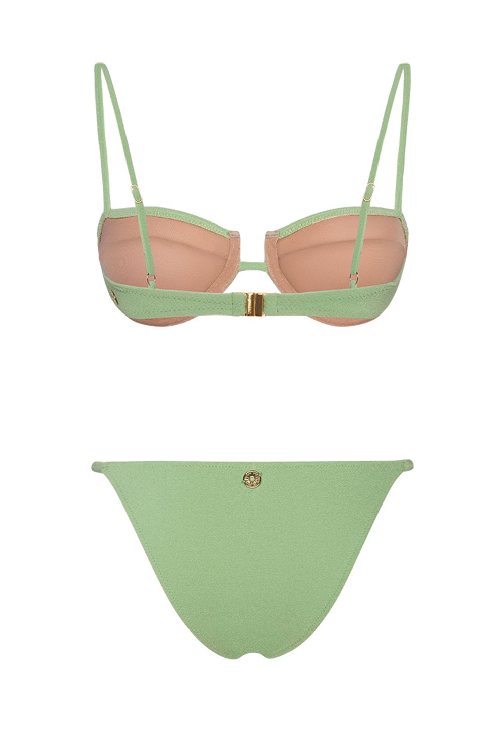 Bonesta-Acacia Pistachio Green Terry Kaplı Balenli Bikini Takımı-Bikini & Mayo-8-Milagron.com