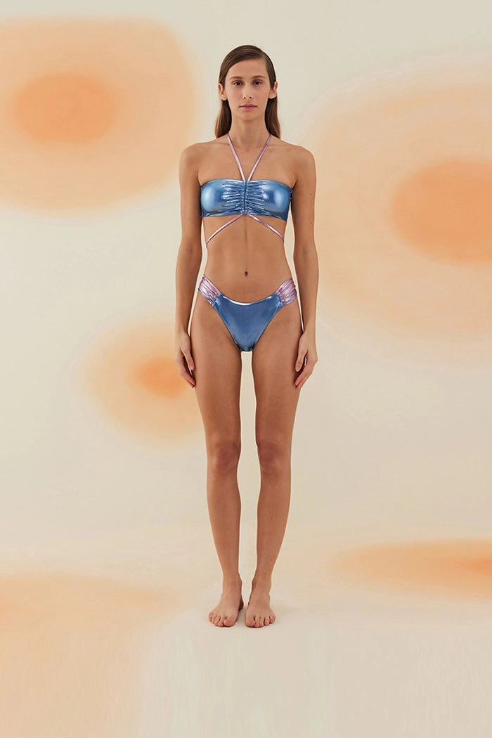 Bonesta-Agrizate Shiny Sapphire Blue And Misty Rose Çift Renk Straplez Bikini Takımı-Bikini & Mayo-3-Milagron.com