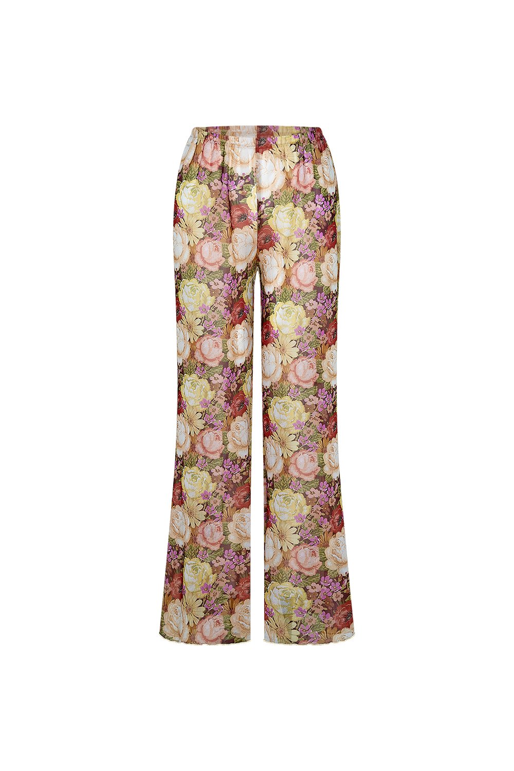 Bonesta-Alvara Renkli Pastel Çiçek Desenli Pantolon Pareo-Pareo & Bandana-1-Milagron.com