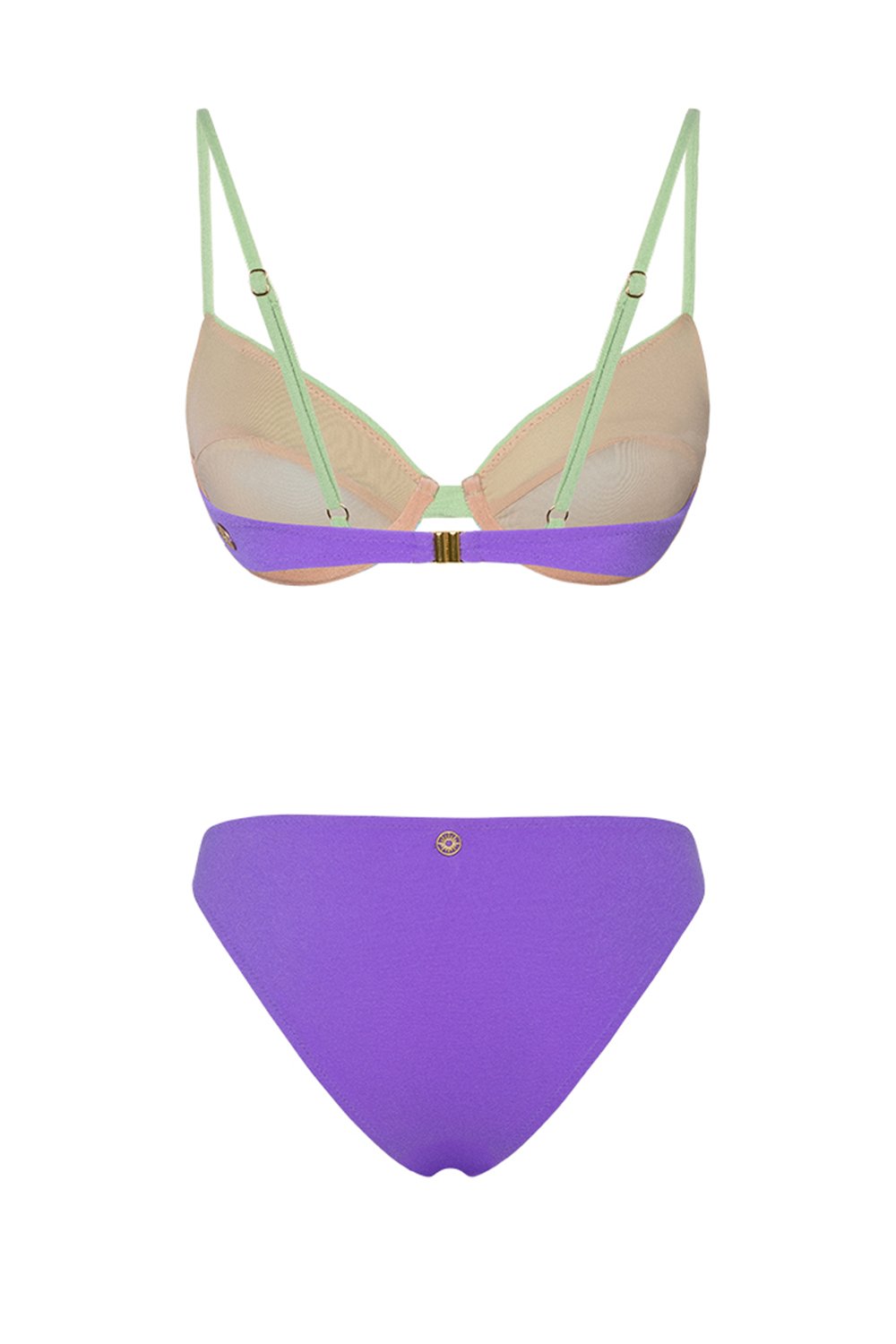 Bonesta-Arid Balenli Pistachio Green Terry Bikini Takımı-Bikini & Mayo-6-Milagron.com