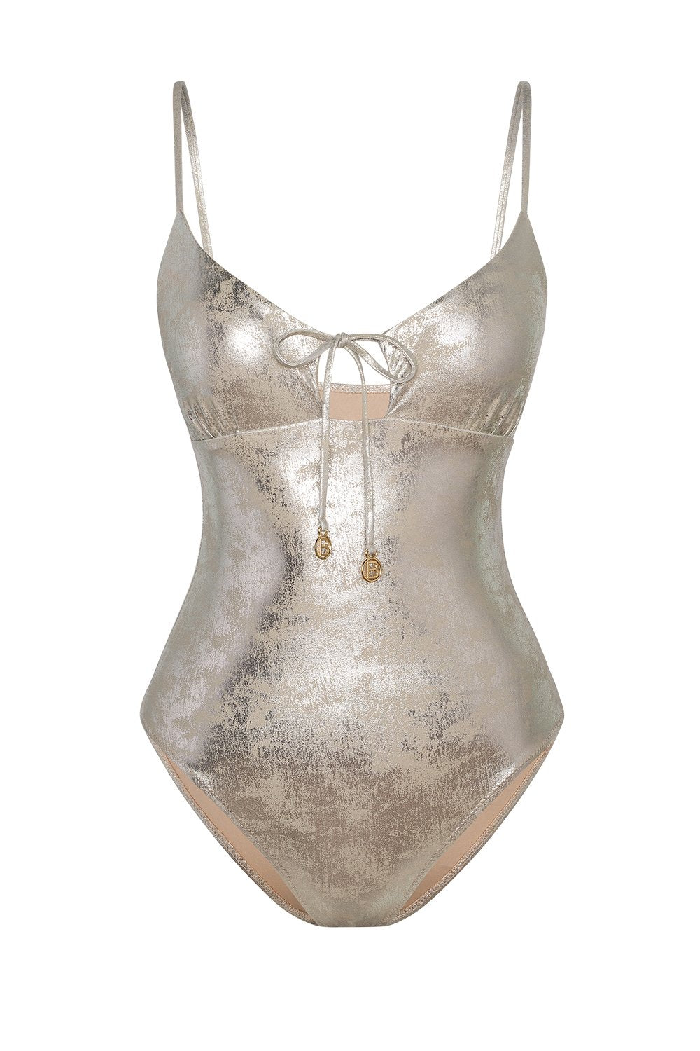 Bonesta-Badain Shiny Sonic Silver Bağcıklı V Yaka Mayo-Bikini & Mayo-9-Milagron.com