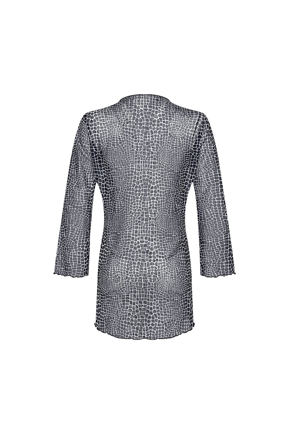 Bonesta-Bellanca Mozaik Desenli Önü Büzgülü Gömlek Pareo-Pareo & Bandana-2-Milagron.com