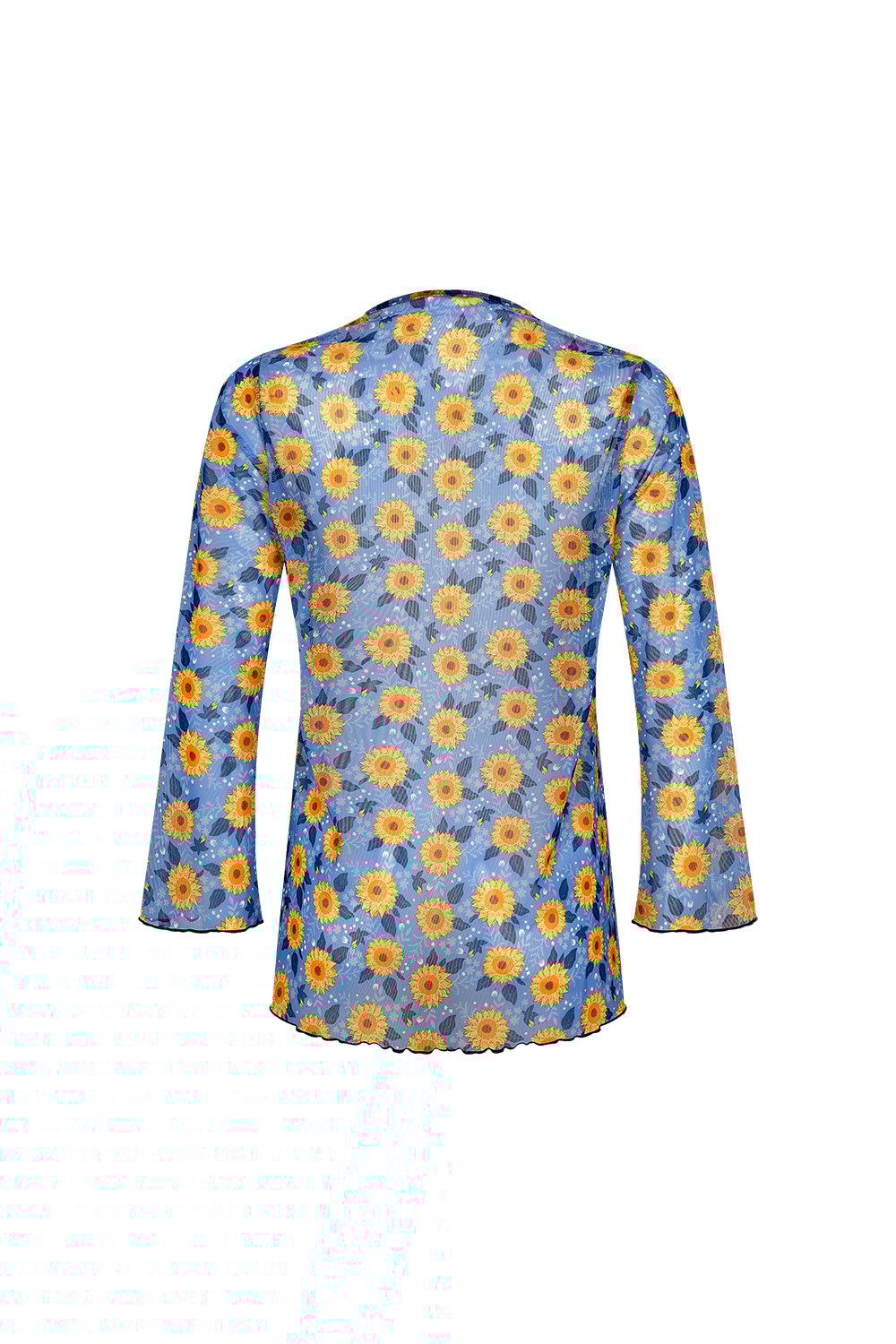 Bonesta-Cameo Ayçiçeği Desenli Önü Bağcıklı Gömlek Pareo-Pareo & Bandana-2-Milagron.com