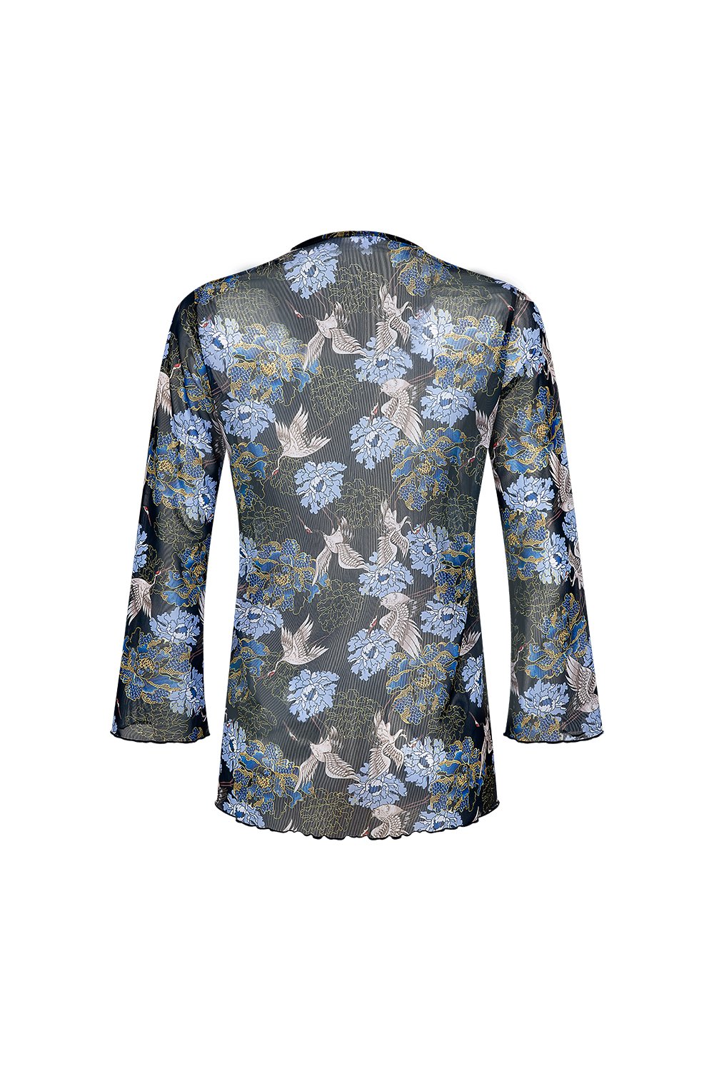 Bonesta-Cameo Kuş Desenli Önü Bağcıklı Gömlek Pareo-Pareo & Bandana-2-Milagron.com