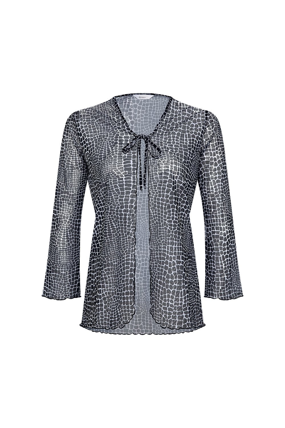 Bonesta-Cameo Mozaik Desenli Önü Bağcıklı Gömlek Pareo-Pareo & Bandana-1-Milagron.com