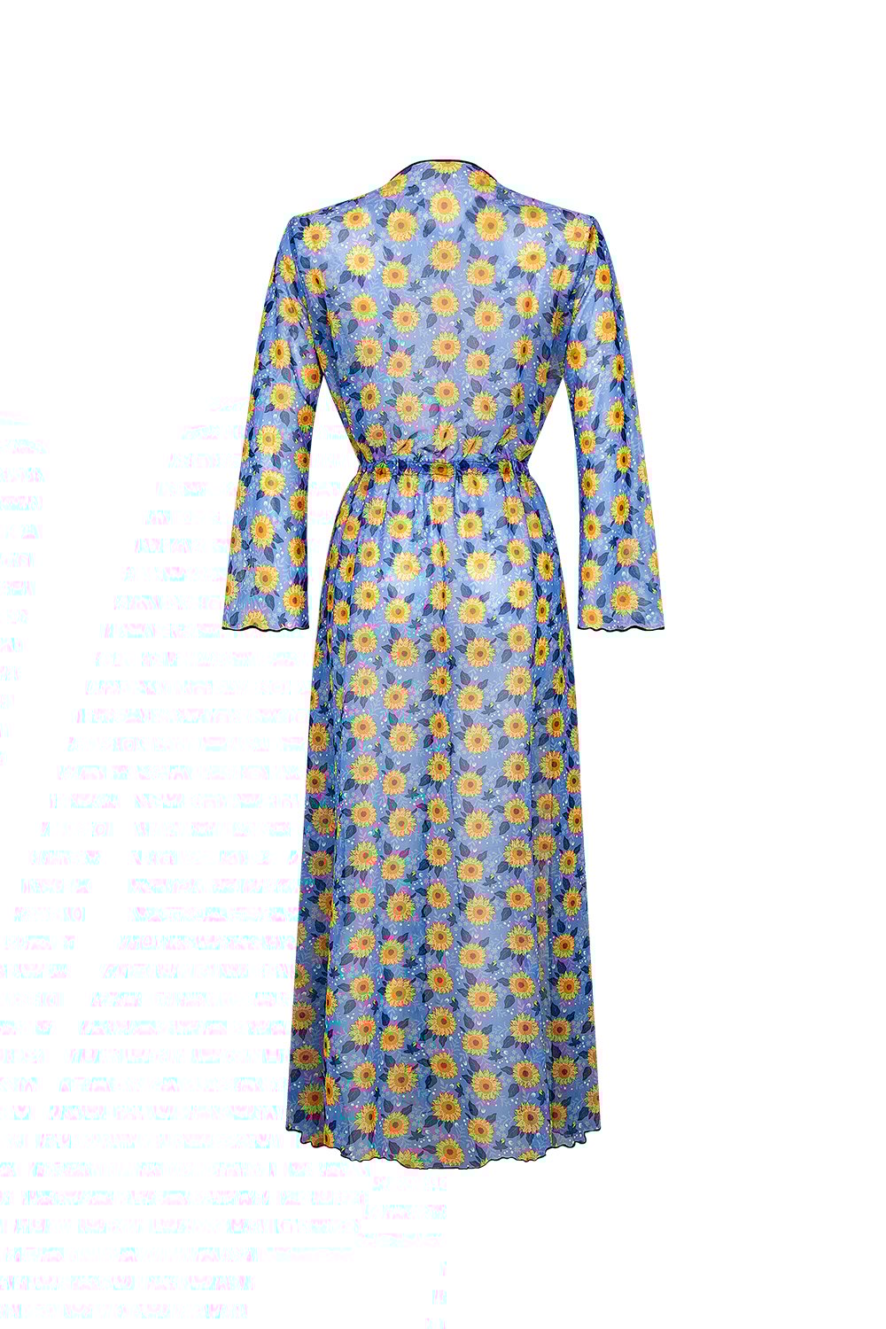 Bonesta-Gerardo Ayçiçeği Desenli Uzun Elbise Pareo-Pareo & Bandana-2-Milagron.com