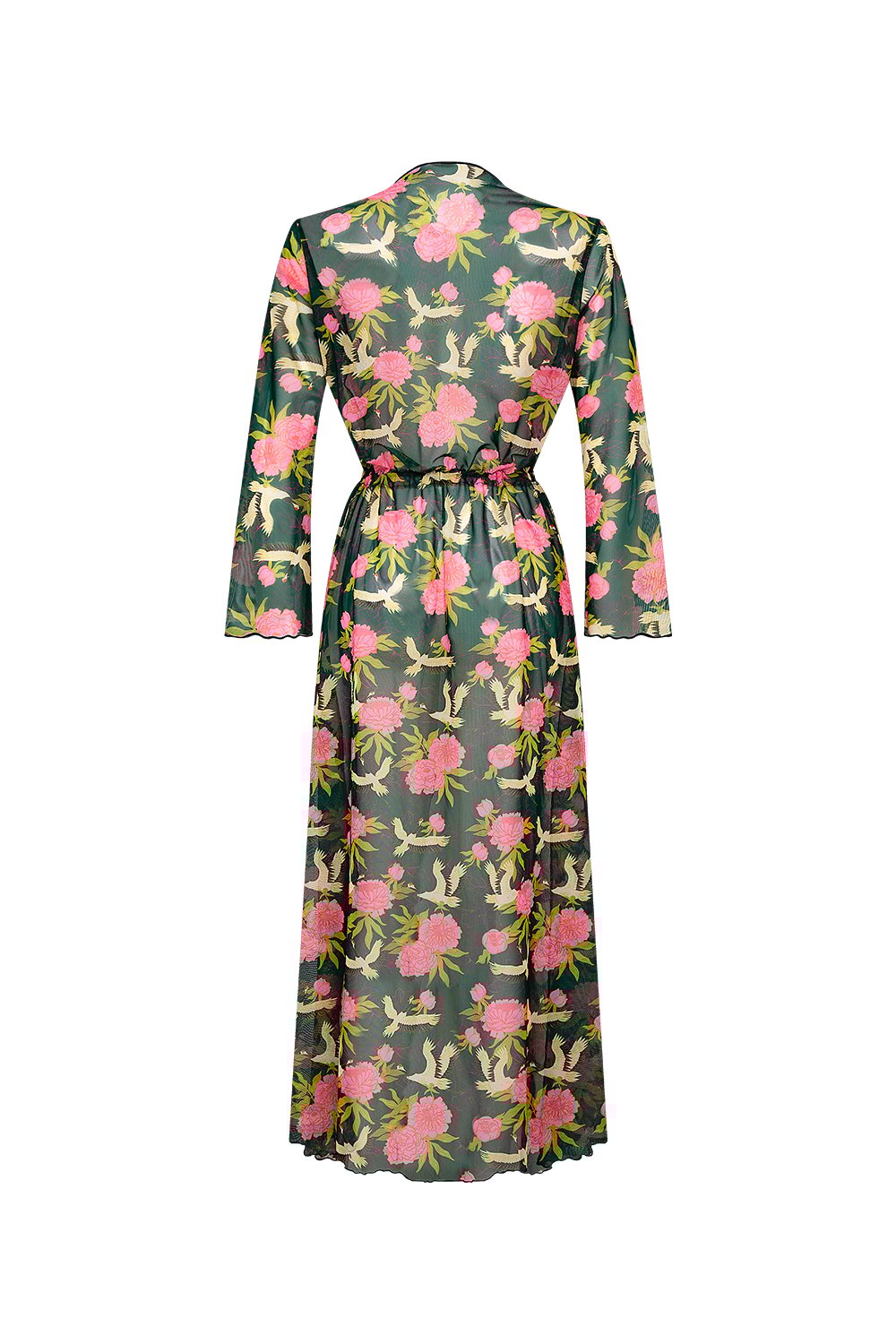 Bonesta-Gerardo Pembe Çiçekli Uzun Elbise Pareo-Pareo & Bandana-2-Milagron.com