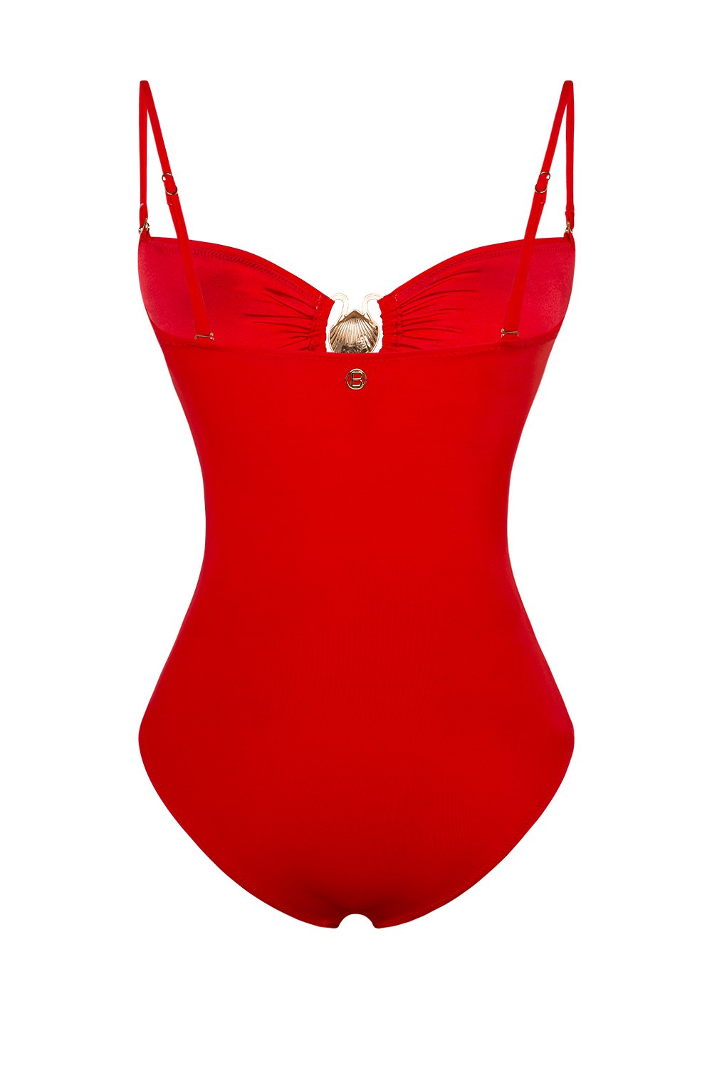 Bonesta-Judaean Scarlet Red Deniz Kabuklu Askılı Straplez Mayo-Bikini & Mayo-5-Milagron.com