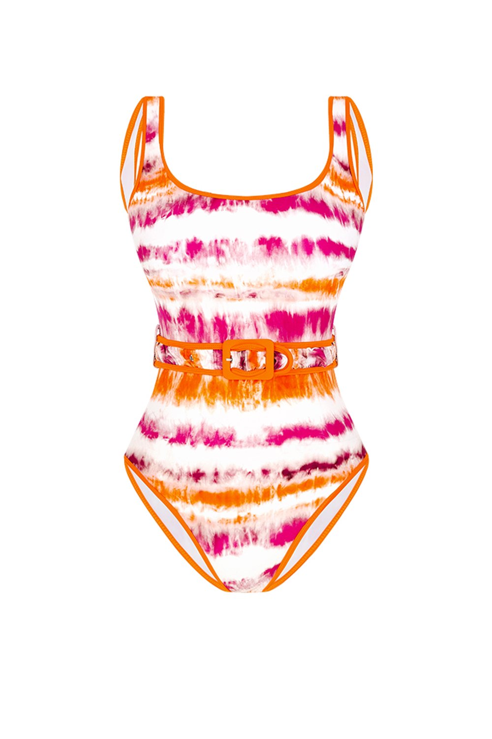 Bonesta-Kerennar Gradient Orange Kemerli U Yaka Mayo-Bikini & Mayo-1-Milagron.com