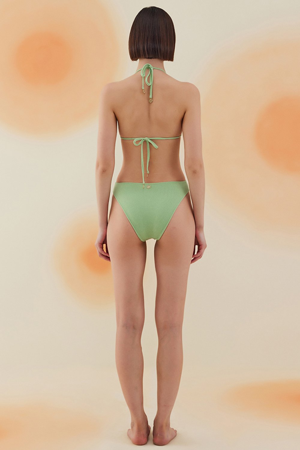 Bonesta-Mesquite Pistachio Green Terry Üçgen Asimetrik Mayo-Bikini & Mayo-4-Milagron.com