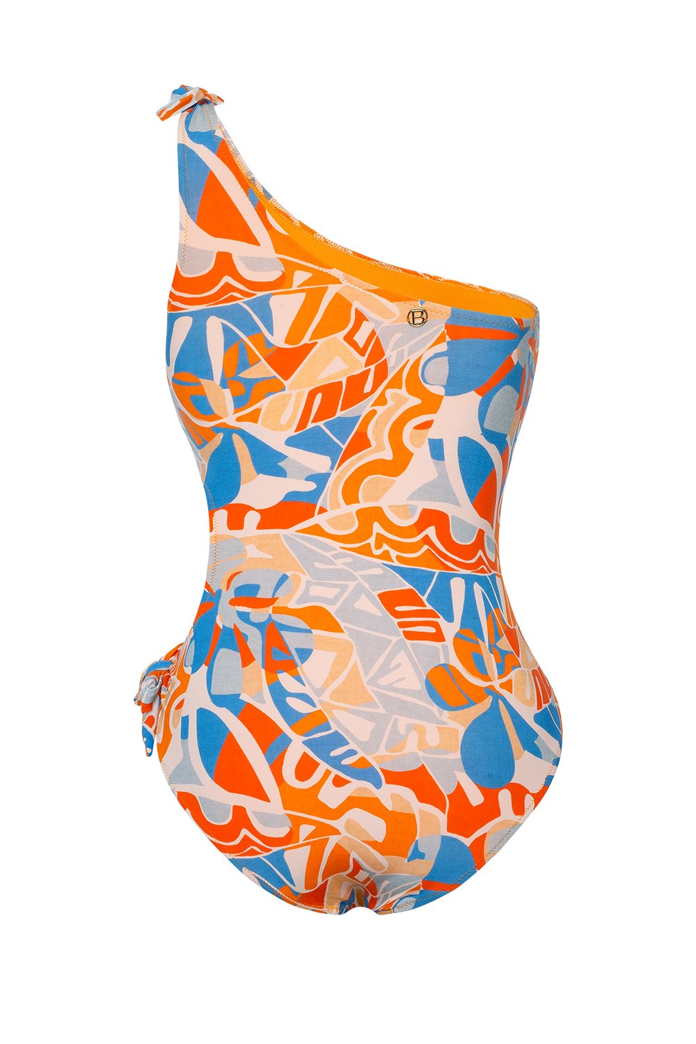 Bonesta-Peyote Abstract Floral Pattern Bağcıklı Tek Omuz Mayo-Bikini & Mayo-6-Milagron.com