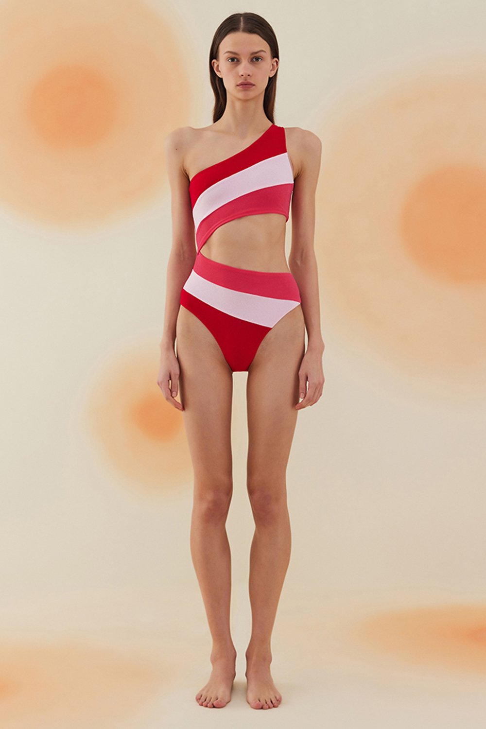 Bonesta-Playa Fushsia Tek Omuz Asimetrik Mayo-Bikini & Mayo-1-Milagron.com