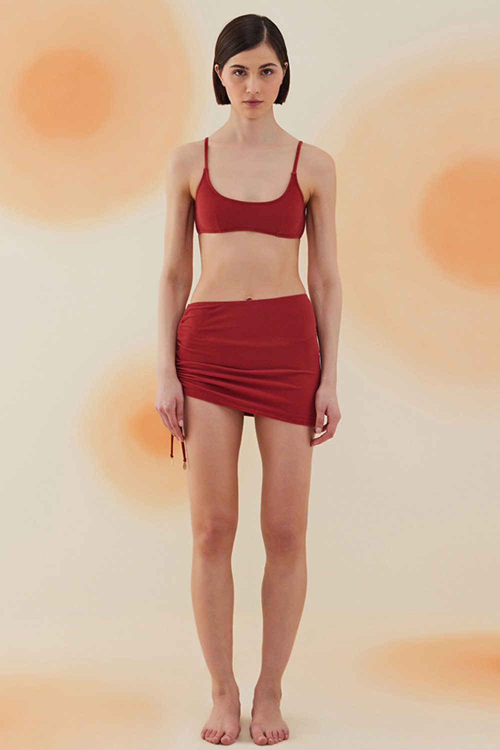 Bonesta-Poppy Burgundy Terry Pareo Etek-Bikini & Mayo-1-Milagron.com