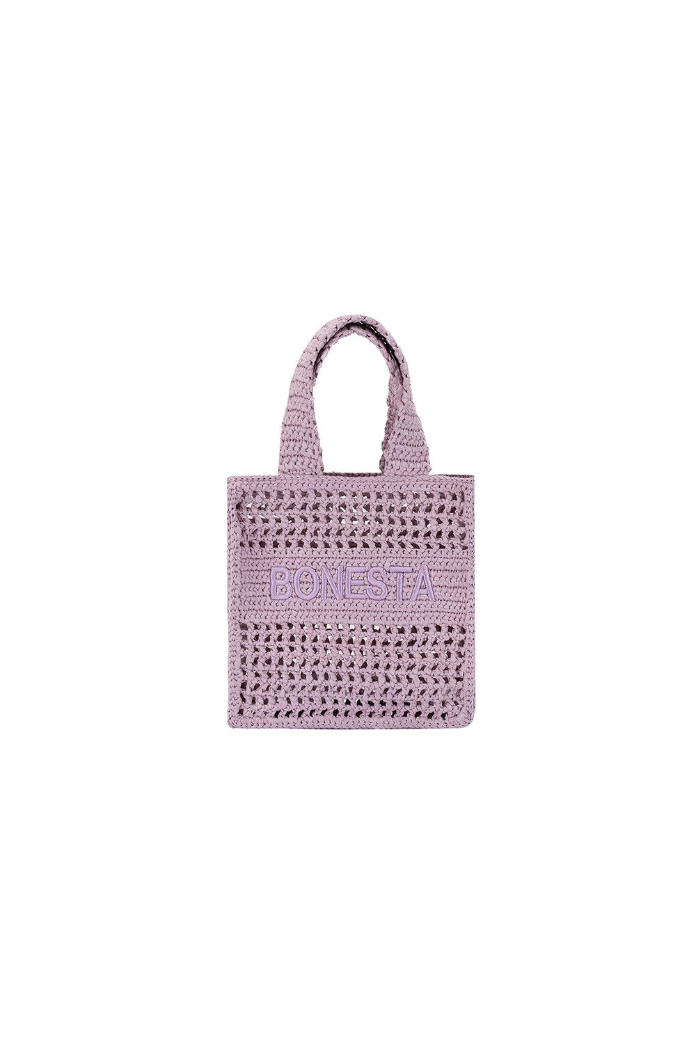 Bonesta-Positano Mini Lavender Plaj Çantası-Omuz Çantası-1-Milagron.com