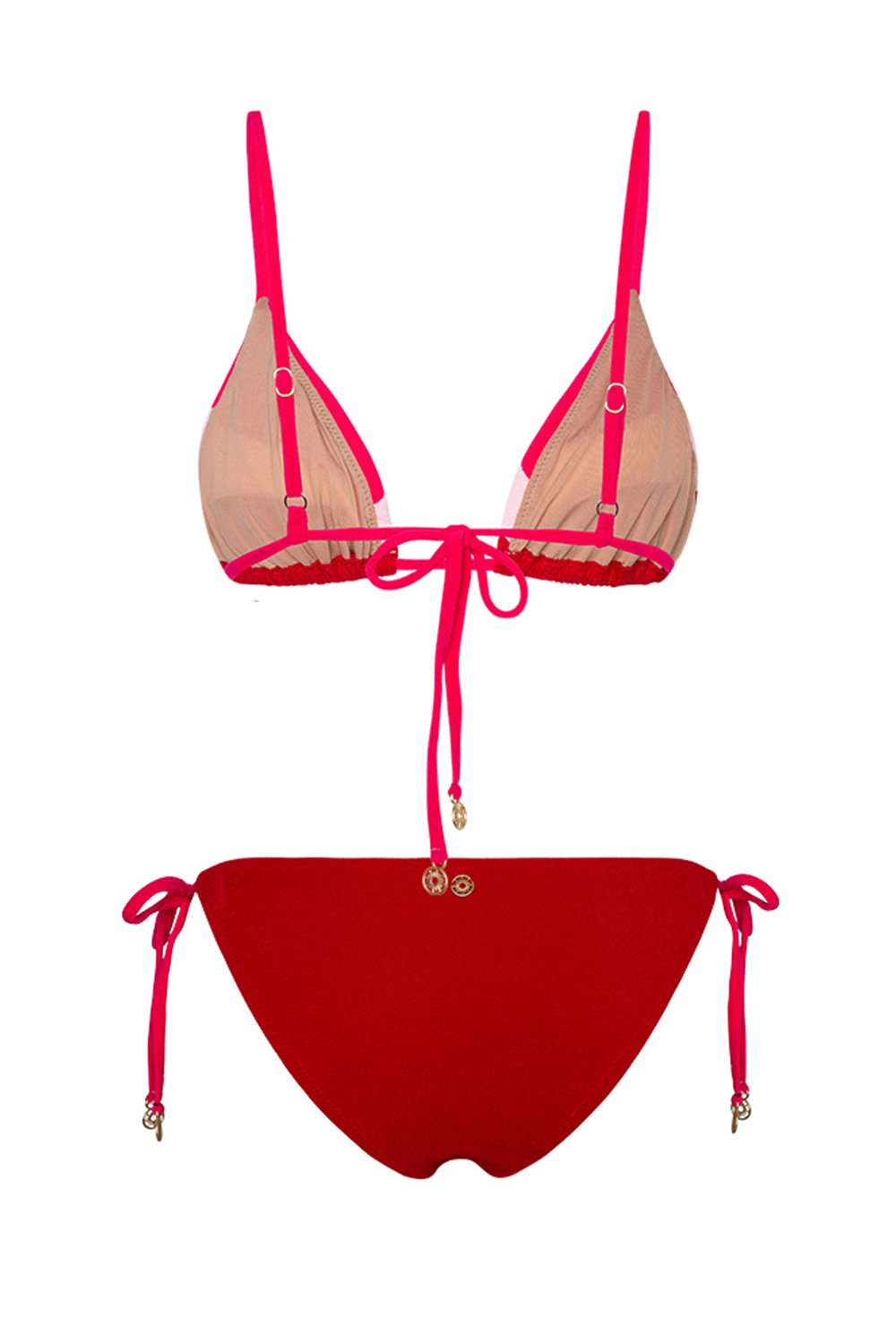 Bonesta-Saguaro Fuschia Terry Üçgen Bikini Takımı-Bikini & Mayo-5-Milagron.com