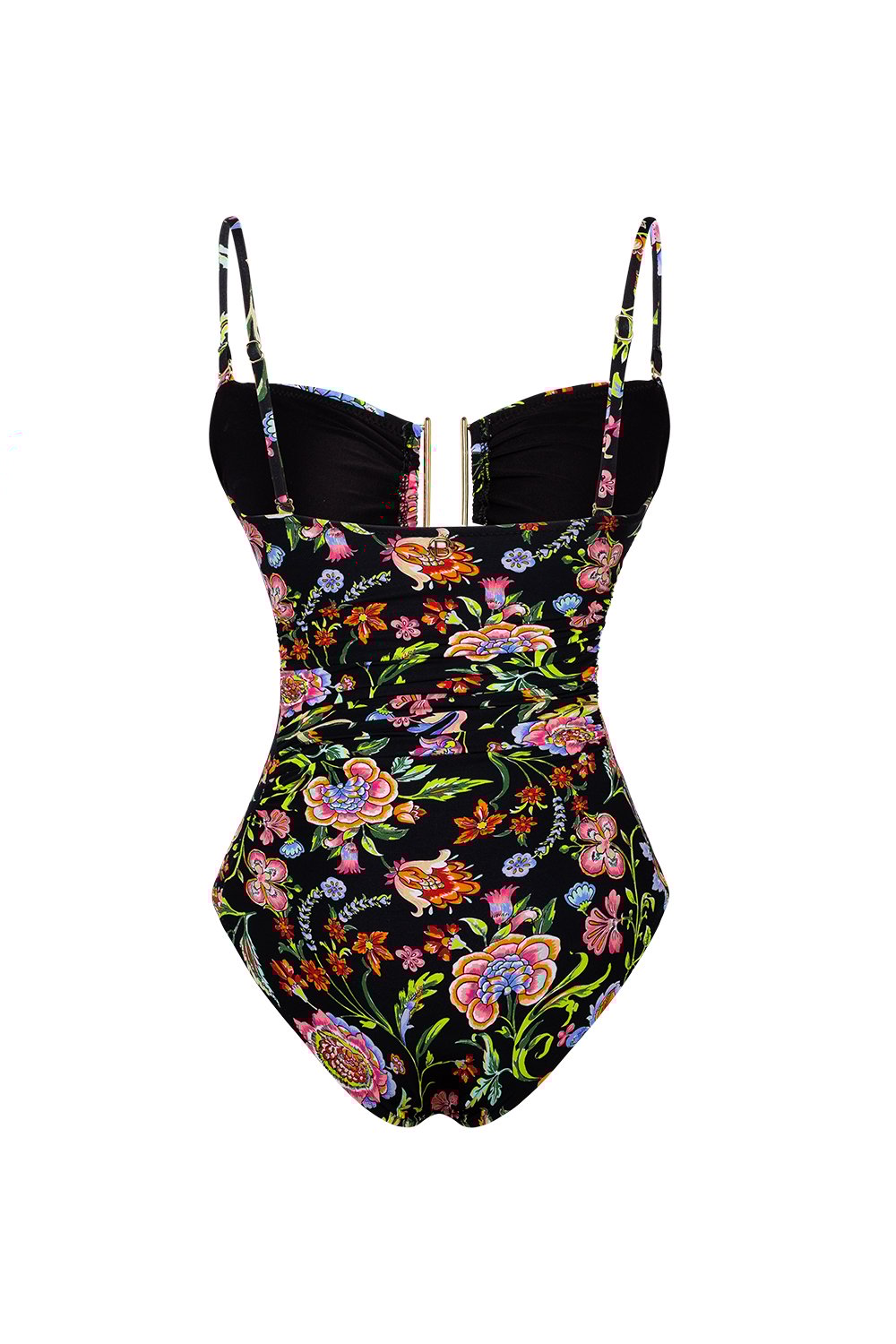 Bonesta-Storm Botanical Flower Pattern U Aksesuarlı Balenli Mayo-Bikini & Mayo-5-Milagron.com