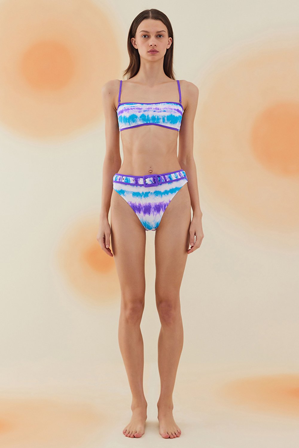 Bonesta-Tortoise Gradient Purple Straplez Kemerli Bikini Takımı-Bikini & Mayo-1-Milagron.com