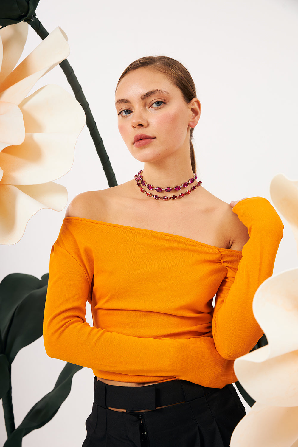 Bonette-Aura Gerdanlık Dragonfruit-Kolye-2-Milagron.com