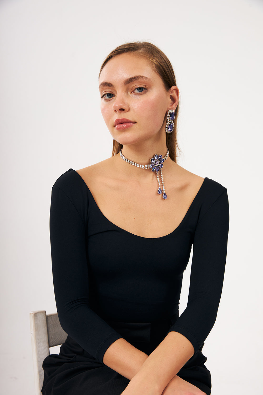 Bonette-Disco Dream Küpe Violet Outburst-Küpe-3-Milagron.com