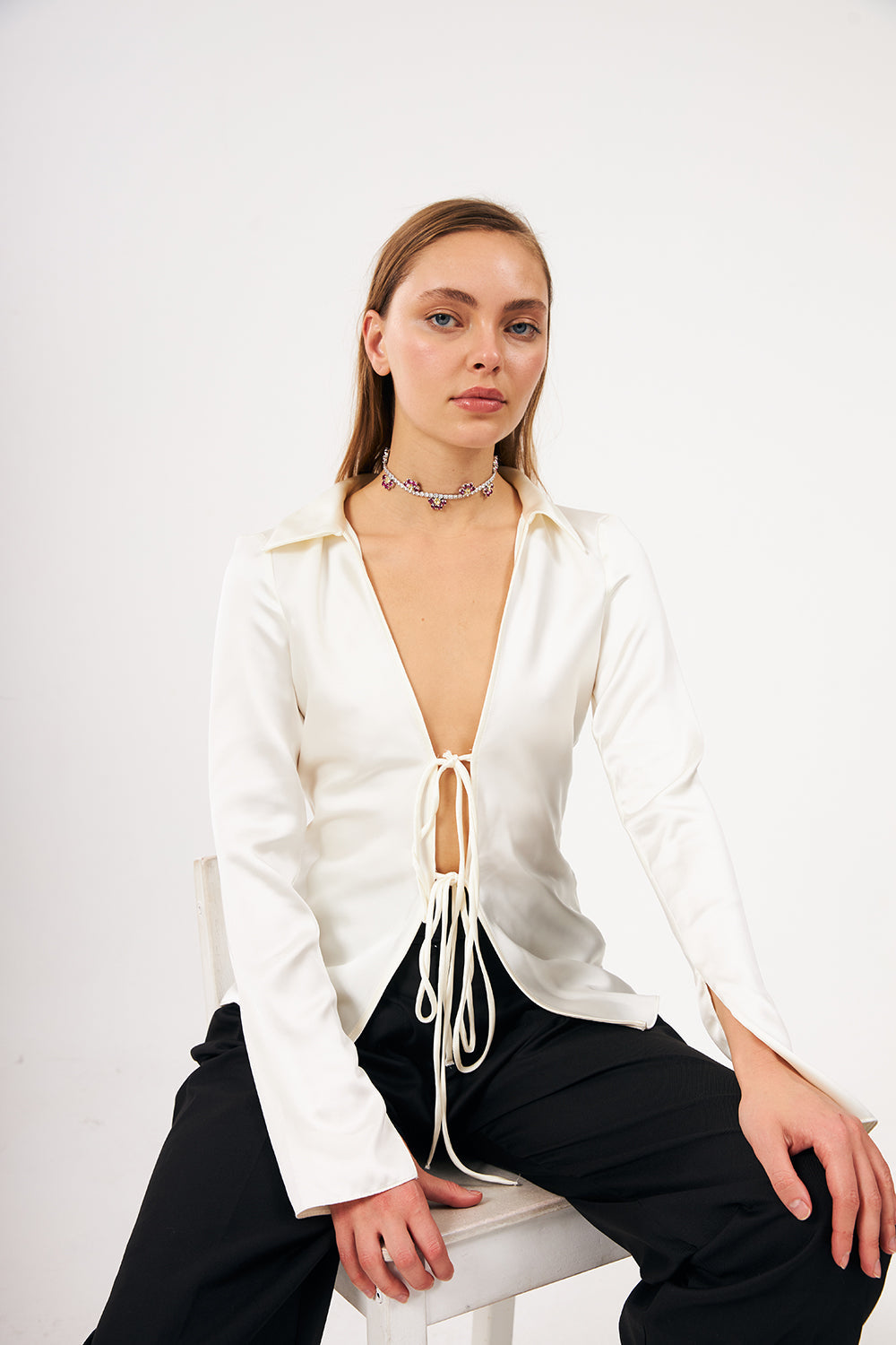 Bonette-Half-daisy Choker Dragonfruit-Kolye-3-Milagron.com