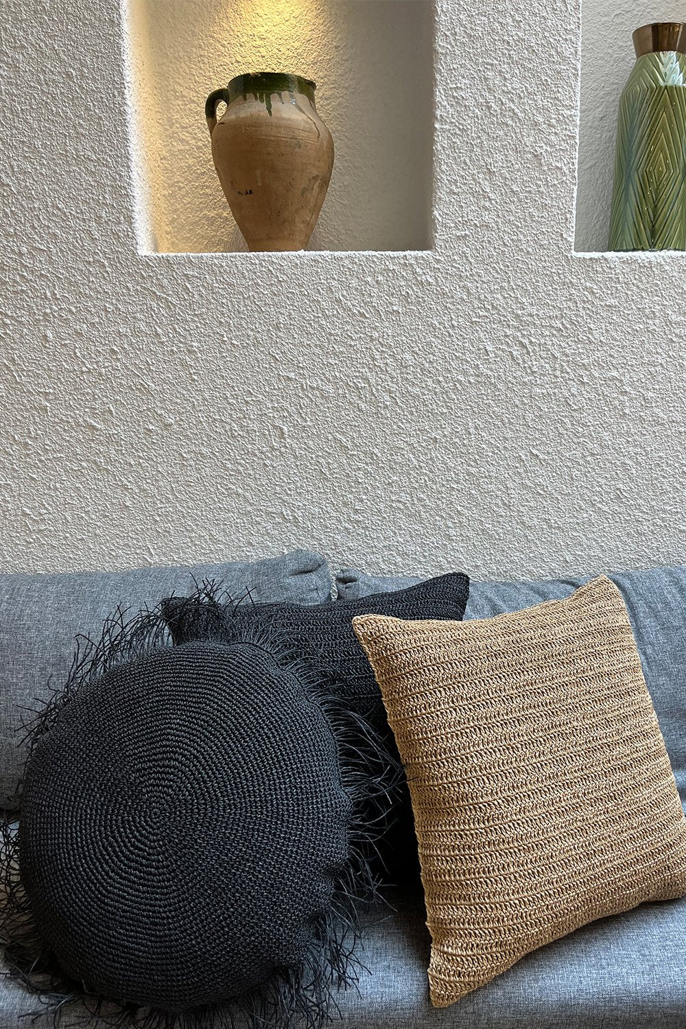 Bonhou-Bohem El Yapımı Püsküllü Jüt Kırtlent-Kırlent-2-Milagron.com