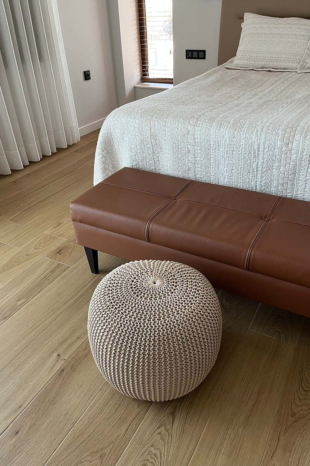 Bonhou-El Yapımı Örgü Puf-Puf-1-Milagron.com