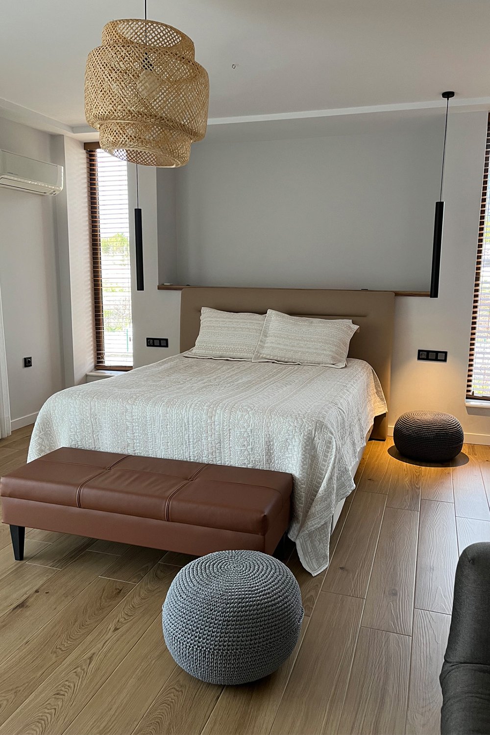 Bonhou-El Yapımı Örgü Saplı Puf-Puf-1-Milagron.com