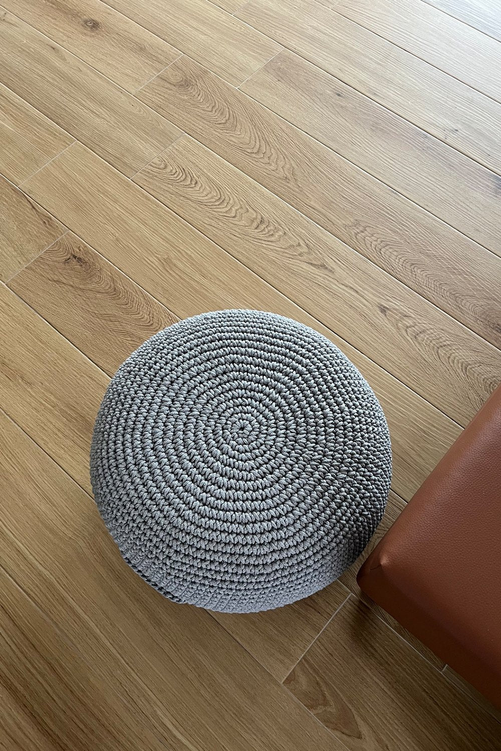 Bonhou-El Yapımı Örgü Saplı Puf-Puf-5-Milagron.com