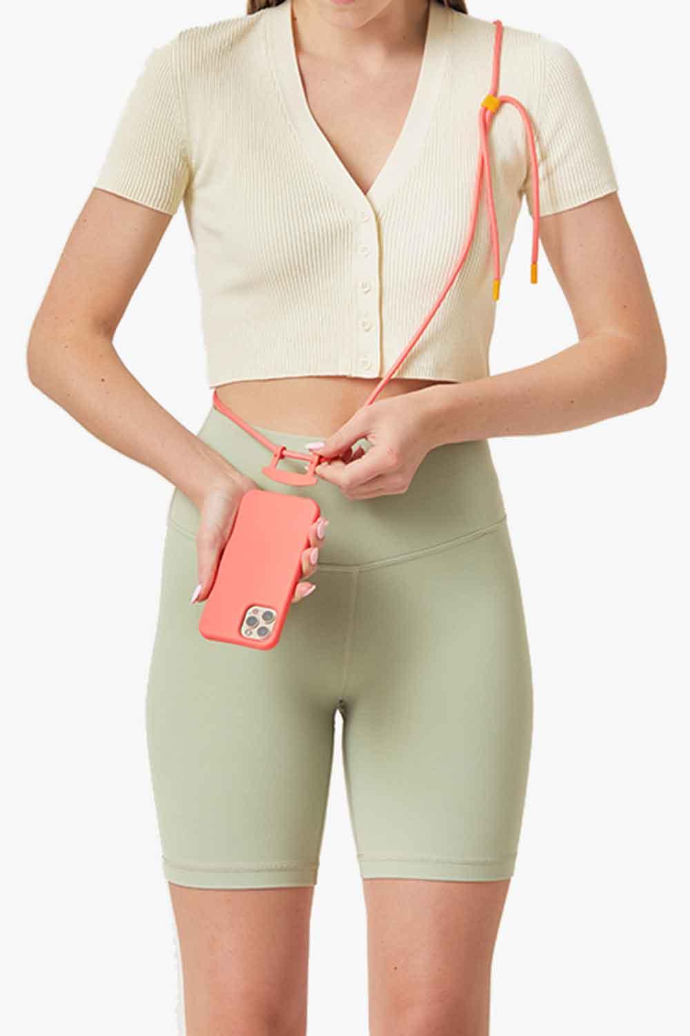 Bonibi-Askılı Telefon Kılıfı Coral/Tangerine-Telefon Kılıfı-1-Milagron.com